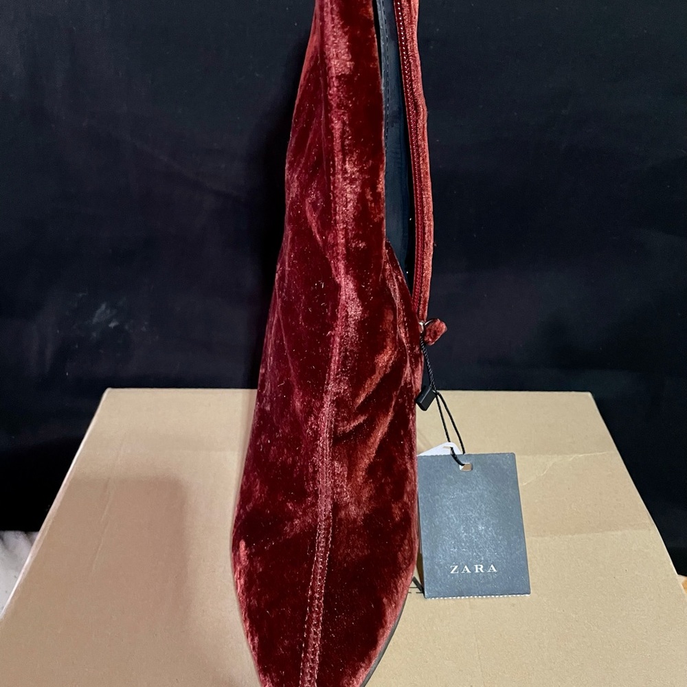 Zara NWT wine booties